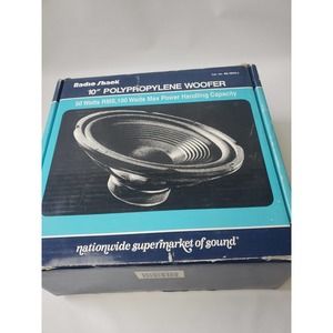 Radio Shack 40-1014A 10" Polypropylene Woofer 50 Watts RMS 100 Watts Max